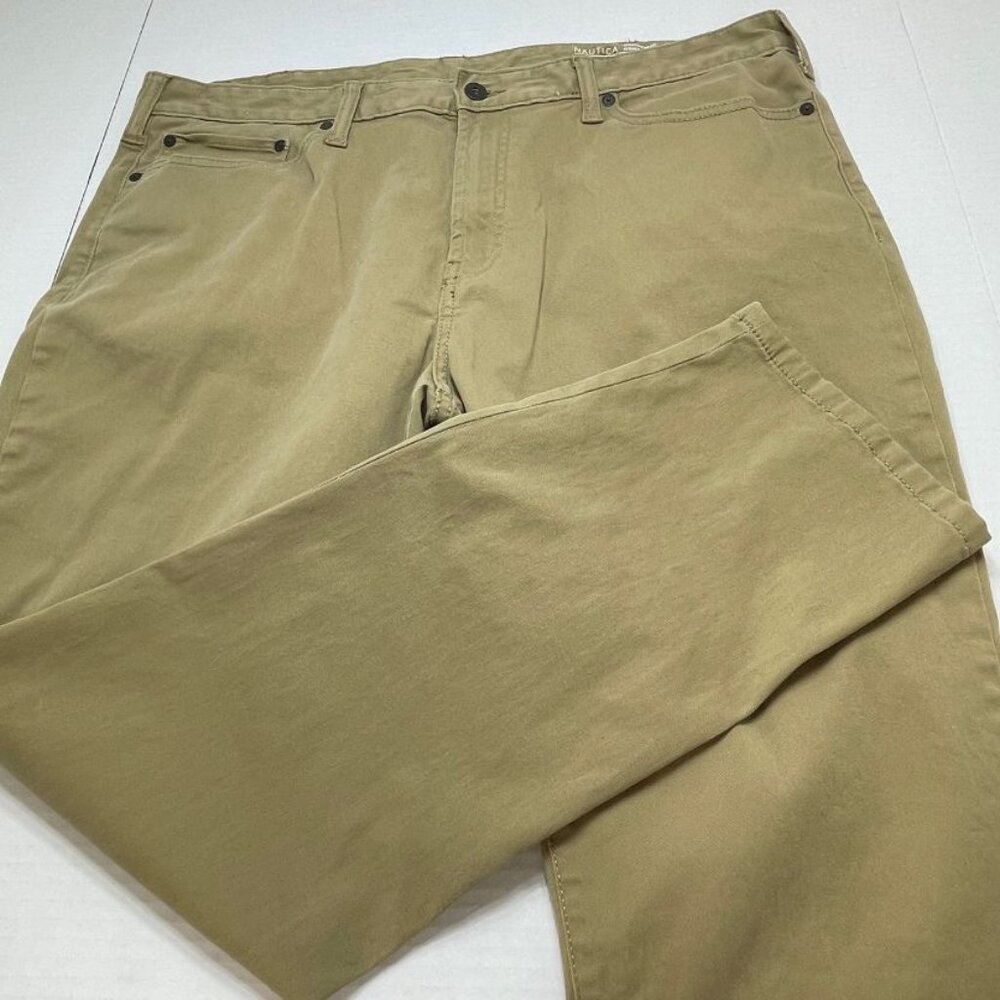 Nautica Men's Casual Pants - 5-Pocket Design - Brown - Size 38 (slim) - GUC